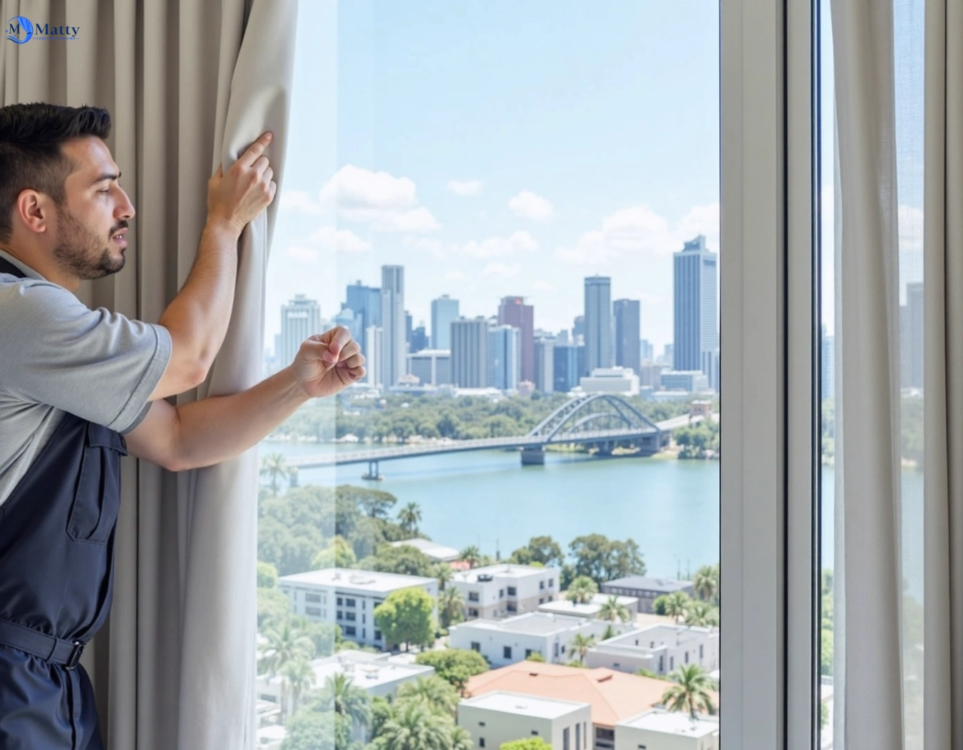 Professional curtain steam cleaning service bilgola-beach-nsw QLD by Matty Curtain Cleaning